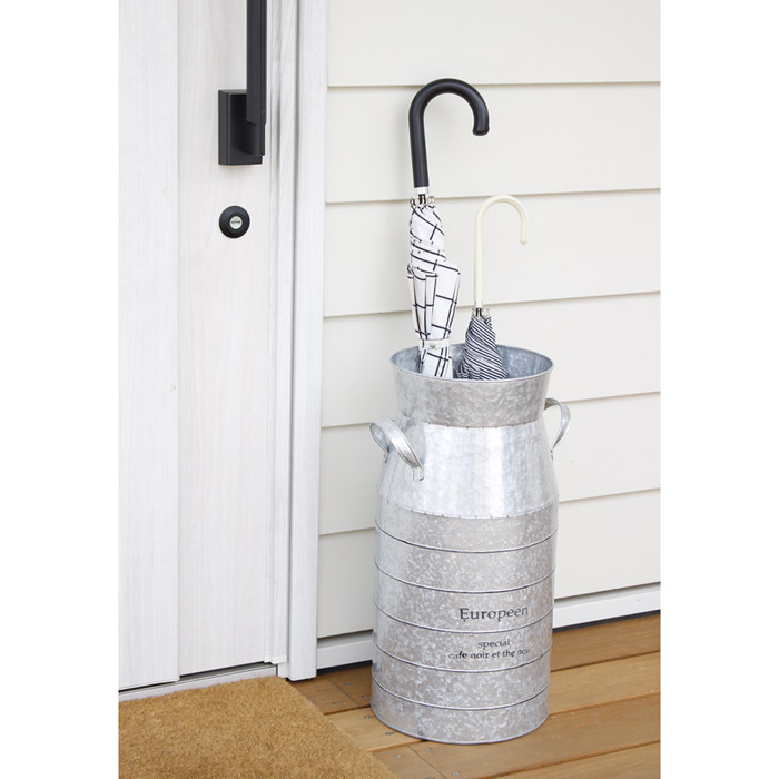 傘立て おしゃれ かわいい ミルク缶 ゴールド ブリキ 置物 飾り