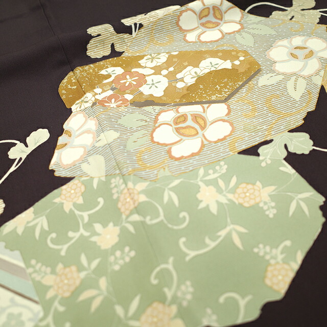 楽天市場】【新古品】 色留袖 着物 正絹 袷 プレタ 作家物 金駒刺繍