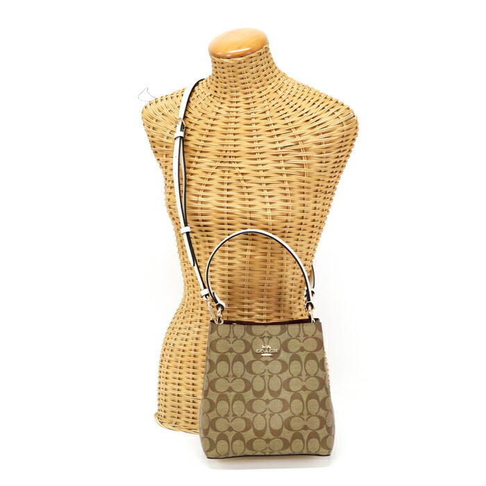 楽天市場】コーチ COACH スモール タウン バケット バッグ PVC レザー