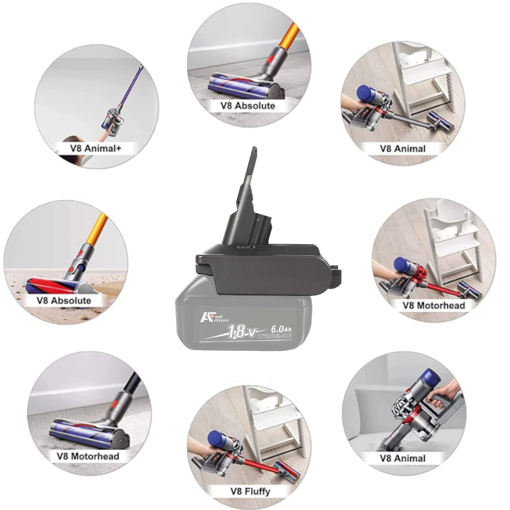 楽天市場】ダイソンV7、V8用アダプター マキタ18V用バッテリー