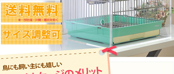 アクリルバードケージ[スリムタイプ] オウム 鳥 インコ 小動物用 おかもち式扉 おかもち】W450×H470×D485 アクリルバードケージ スリムタイプ オウム