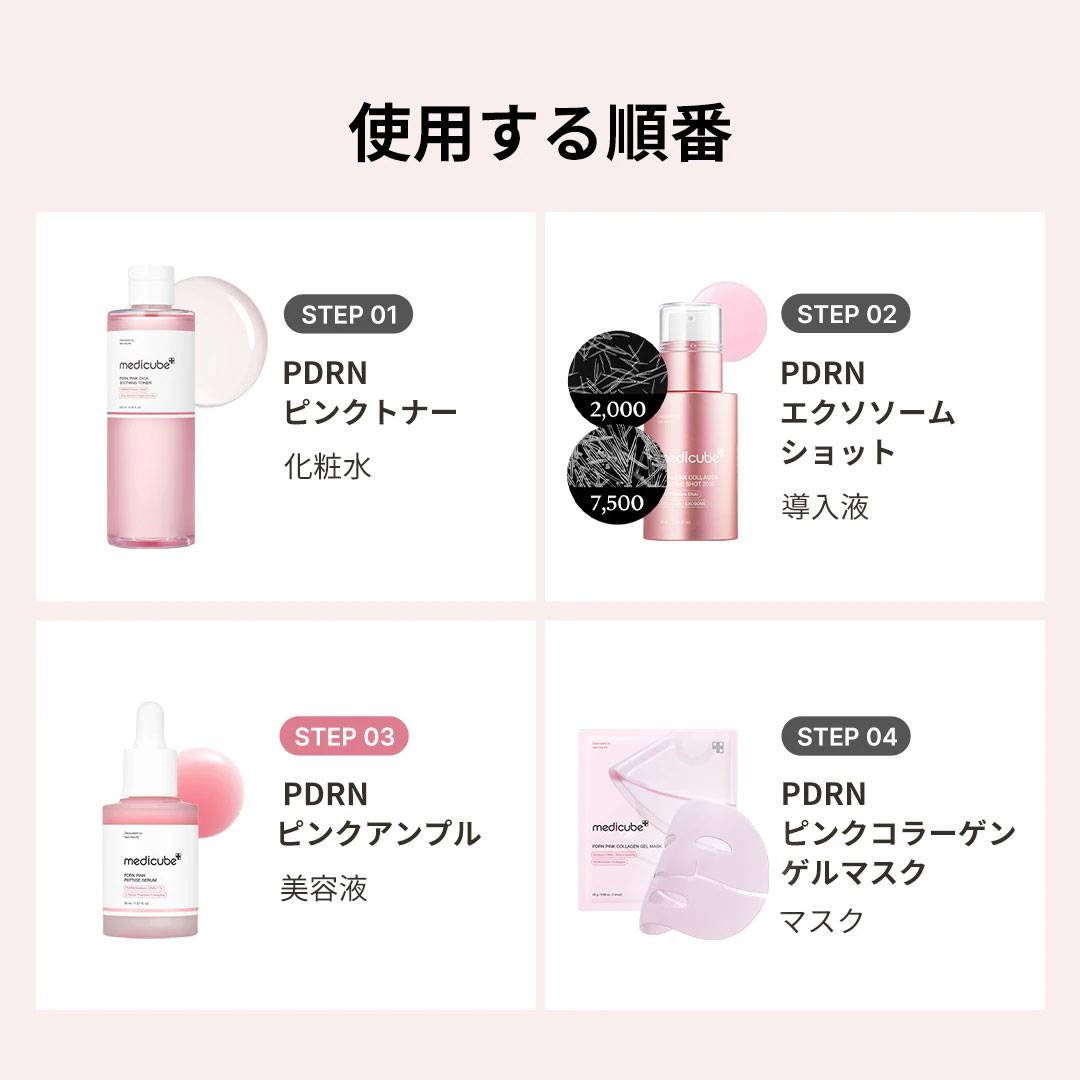 楽天市場】【公式正品】PDRN ピンクアンプル 30ml（ メディキューブ