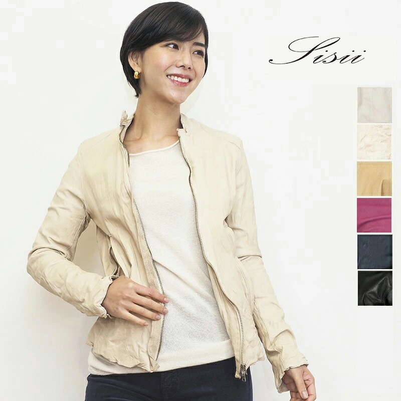 楽天市場】【40％OFF】sisii シシ シングルライダースウォッシャブル