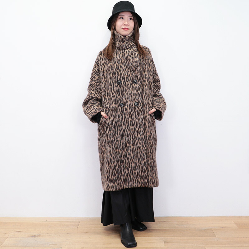 TICCA ティッカ TBDA-253 レオパードシャギーテントコート ウール