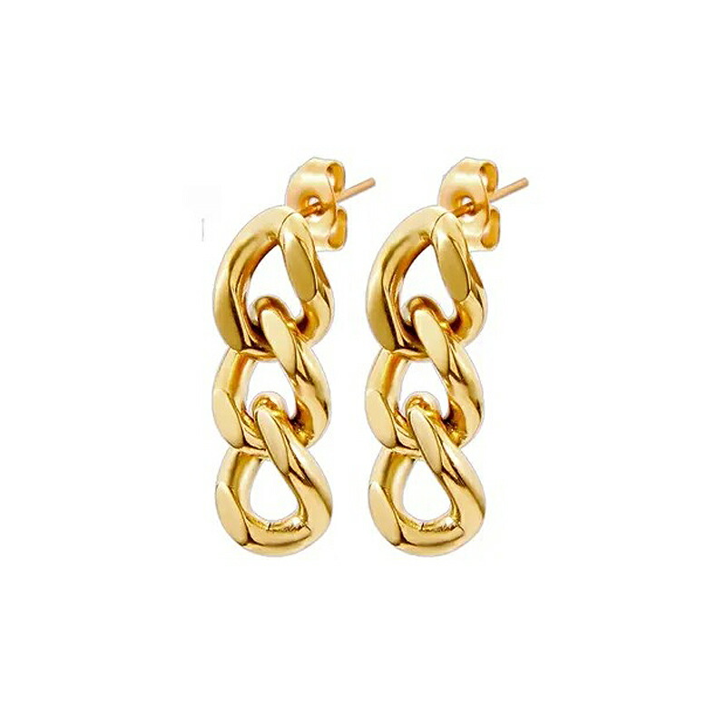 楽天市場】ピアス レディース 喜平 チェーン ドロップ ステンレス 金属