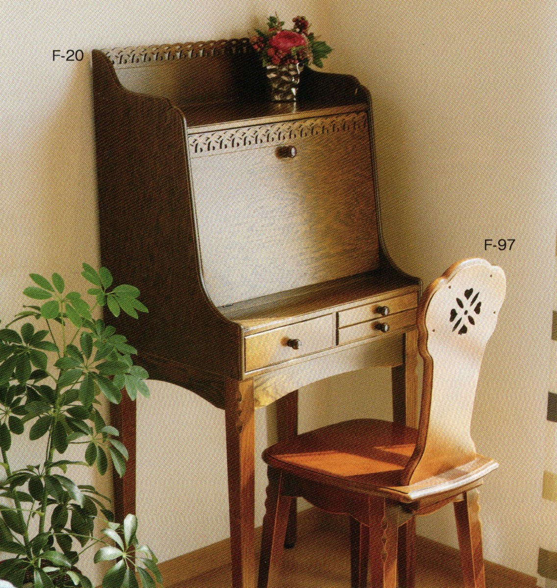 楽天市場】パリの雑貨屋 ライティングデスク F-20 日本製 : 足利屋楽天