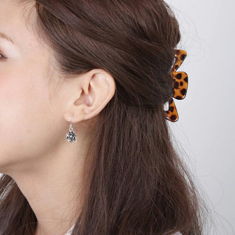 楽天市場】ピアス 木蓮の花 マグノリア フック シルバー925 金属