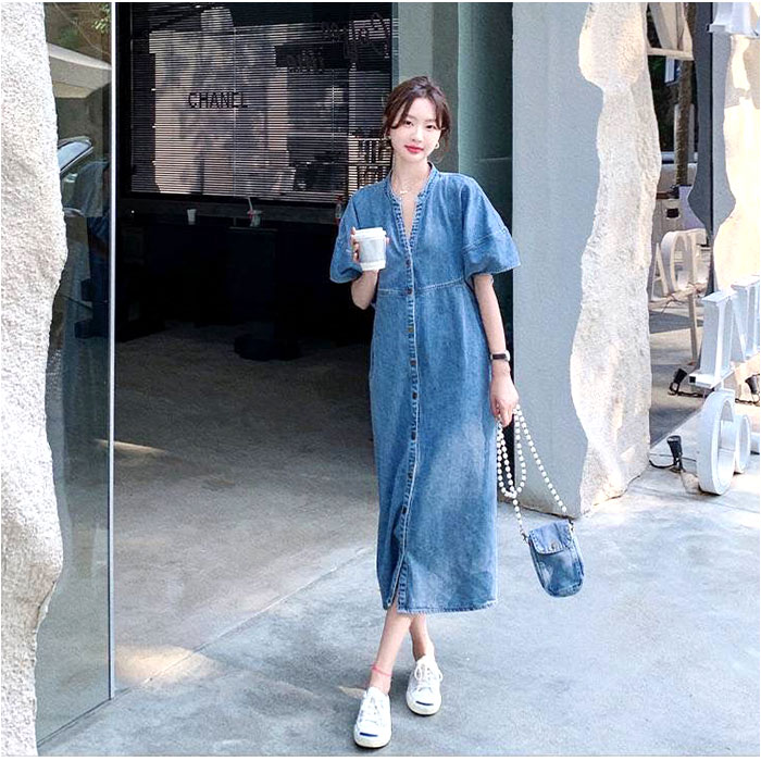 ワンピース デニムワンピース レディース 半袖 通販 シャツワンピース