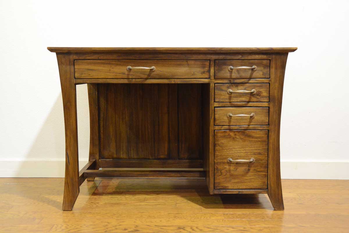 楽天市場】ライティングデスク チーク 無垢 幅110cm アジアン 北欧