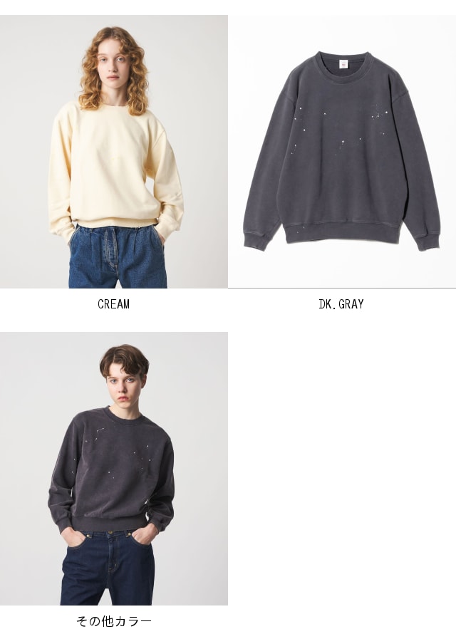 楽天市場】【SALE／30%OFF】＜6(ROKU)＞ダメージ ペイント スウェット