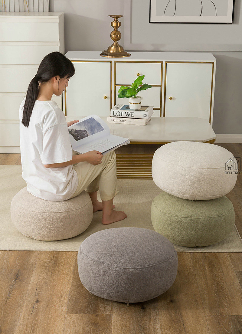 楽天市場】座布団 クッション 絨綿 丸 40×40 45×45 極厚15cmスクエア