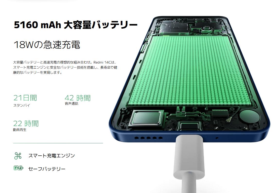 楽天市場】新品未開封品/国内版SIMフリー Xiaomi（シャオミ）Redmi 14C