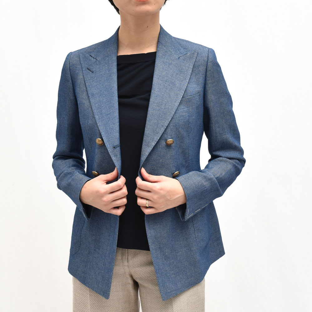 TAGLIATORE(タリアトーレ)J-ANISE コットンリネン ダブルジャケット