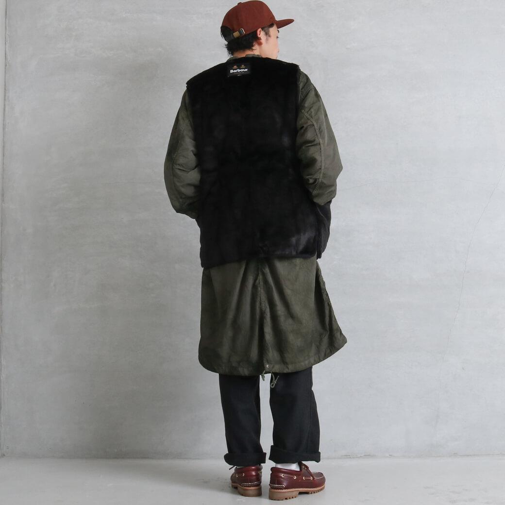 楽天市場】バブアー Barbour フロント ジップ ファー ライナー