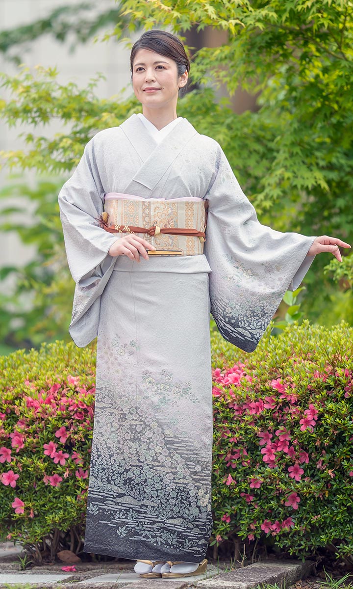 楽天市場】【レンタル 高級正絹 訪問着 フルセットレンタル】訪問着 紫