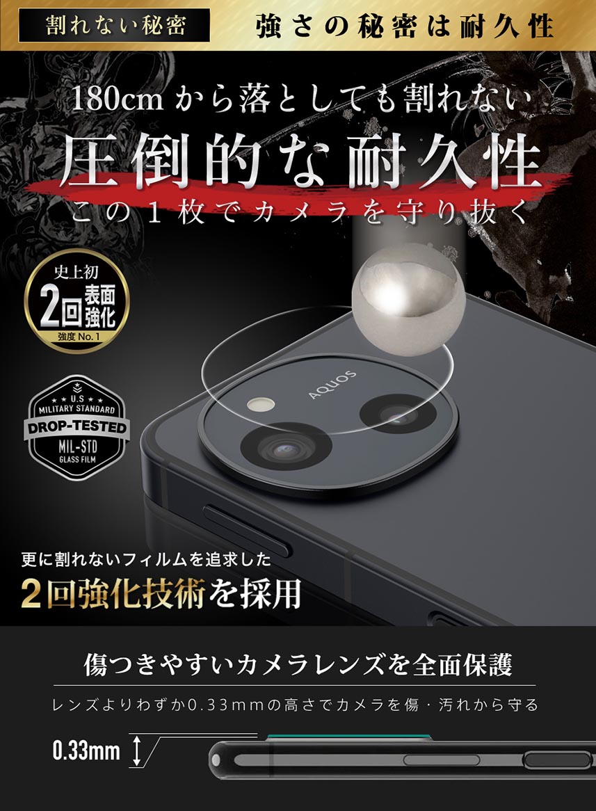 楽天市場】AQUOS Sense10 SH-53F SHG15 カメラフィルム カメラカバー