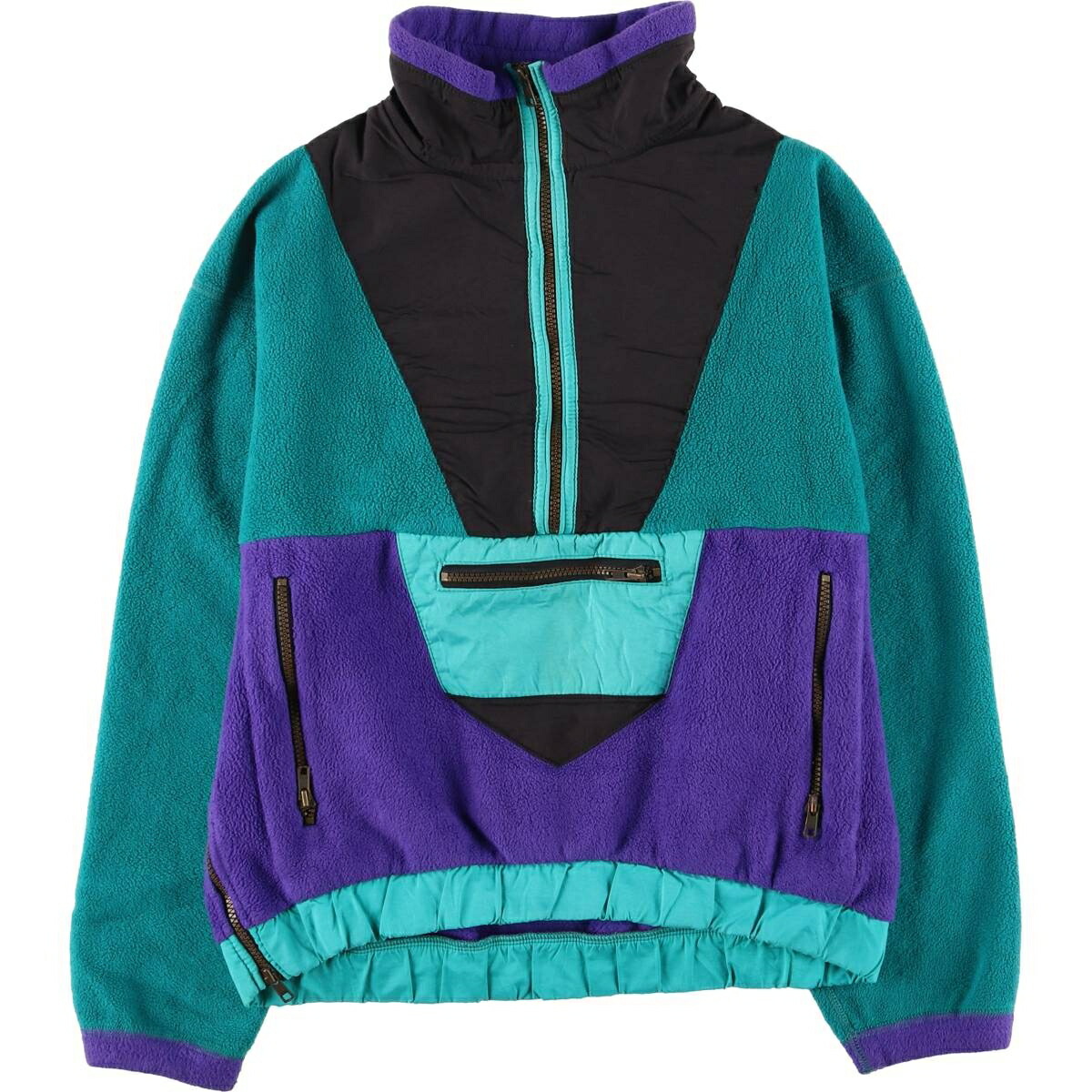 古着 80年代 アールイーアイ REI ハーフジップ フリースプルオーバー