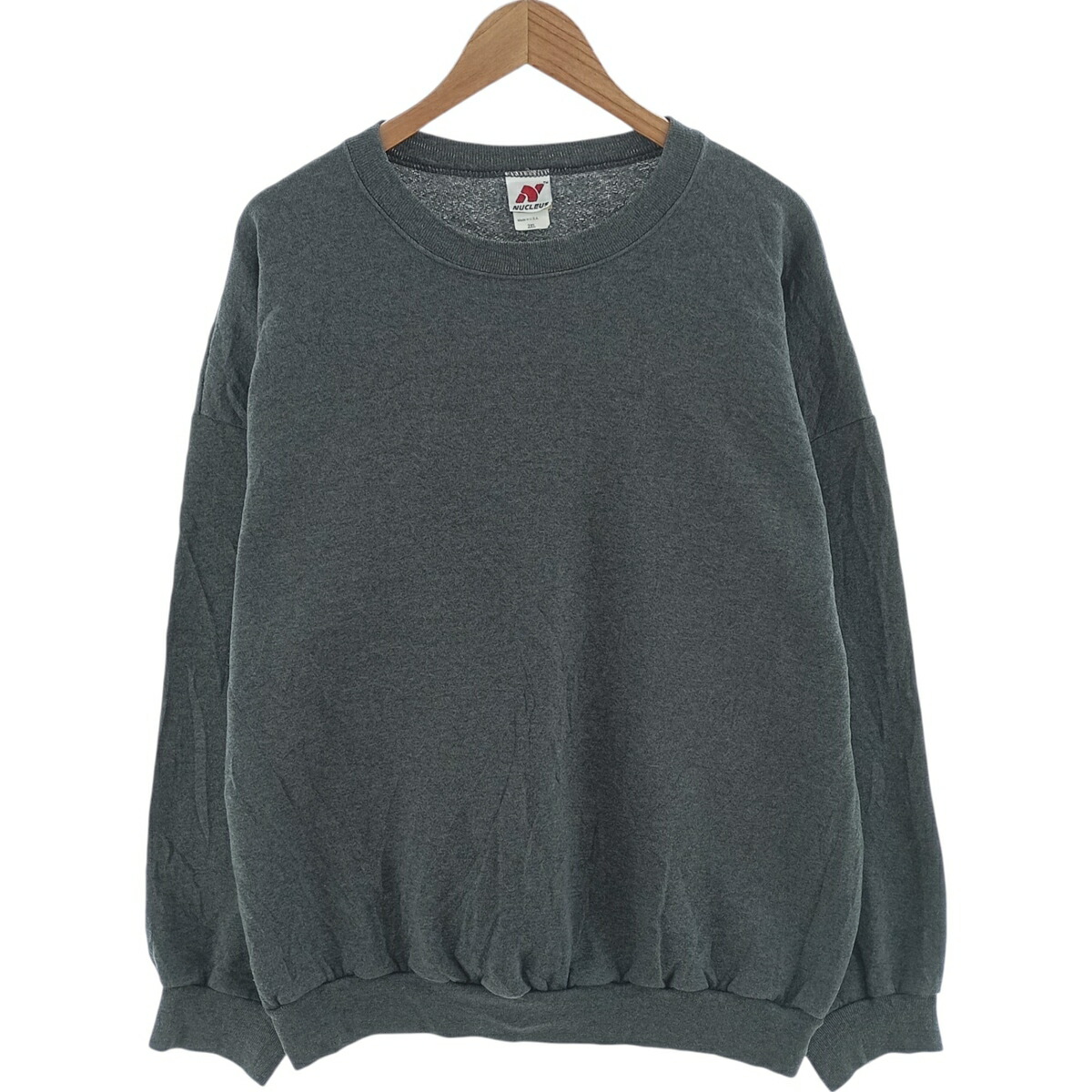 古着 90年代 NUCLEUS 無地 ブランクスウェットシャツ トレーナー USA製