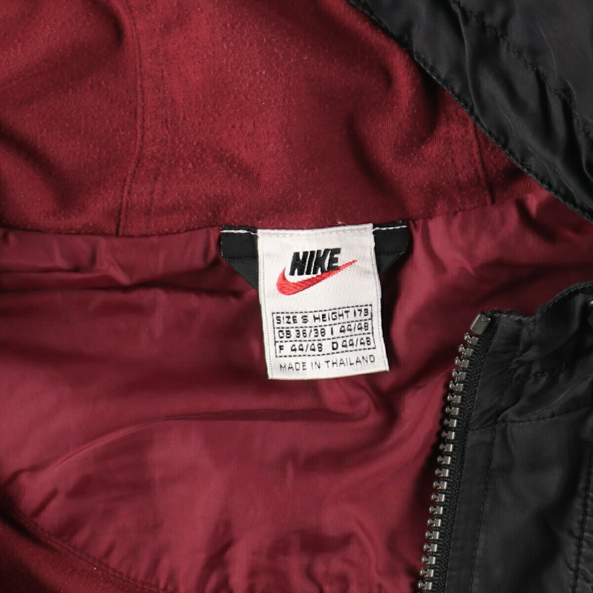 古着 90年代 ナイキ NIKE フード付き ナイロンベスト メンズS相当