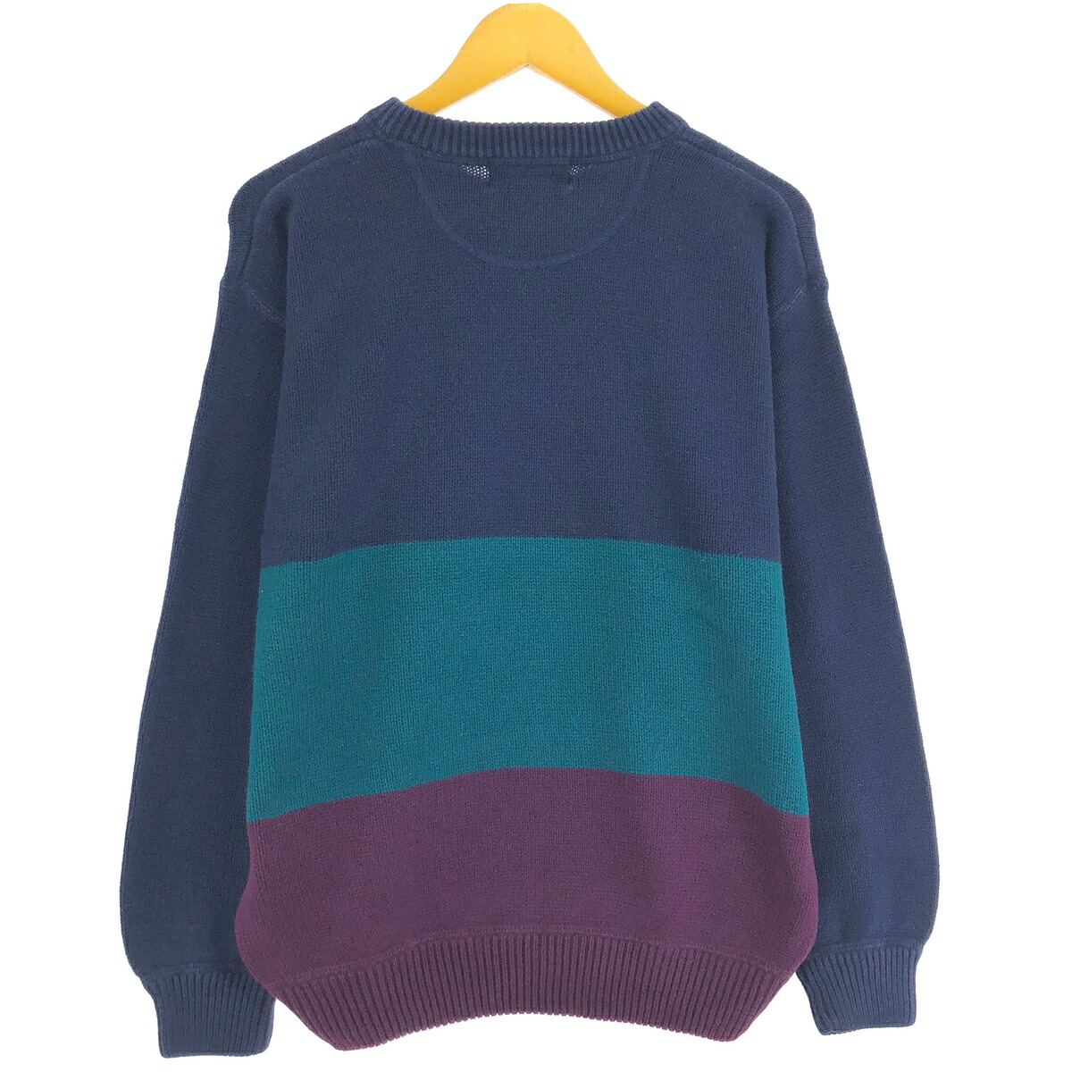 古着 80～90年代 エディーバウアー Eddie Bauer 黒タグ ボーダー柄