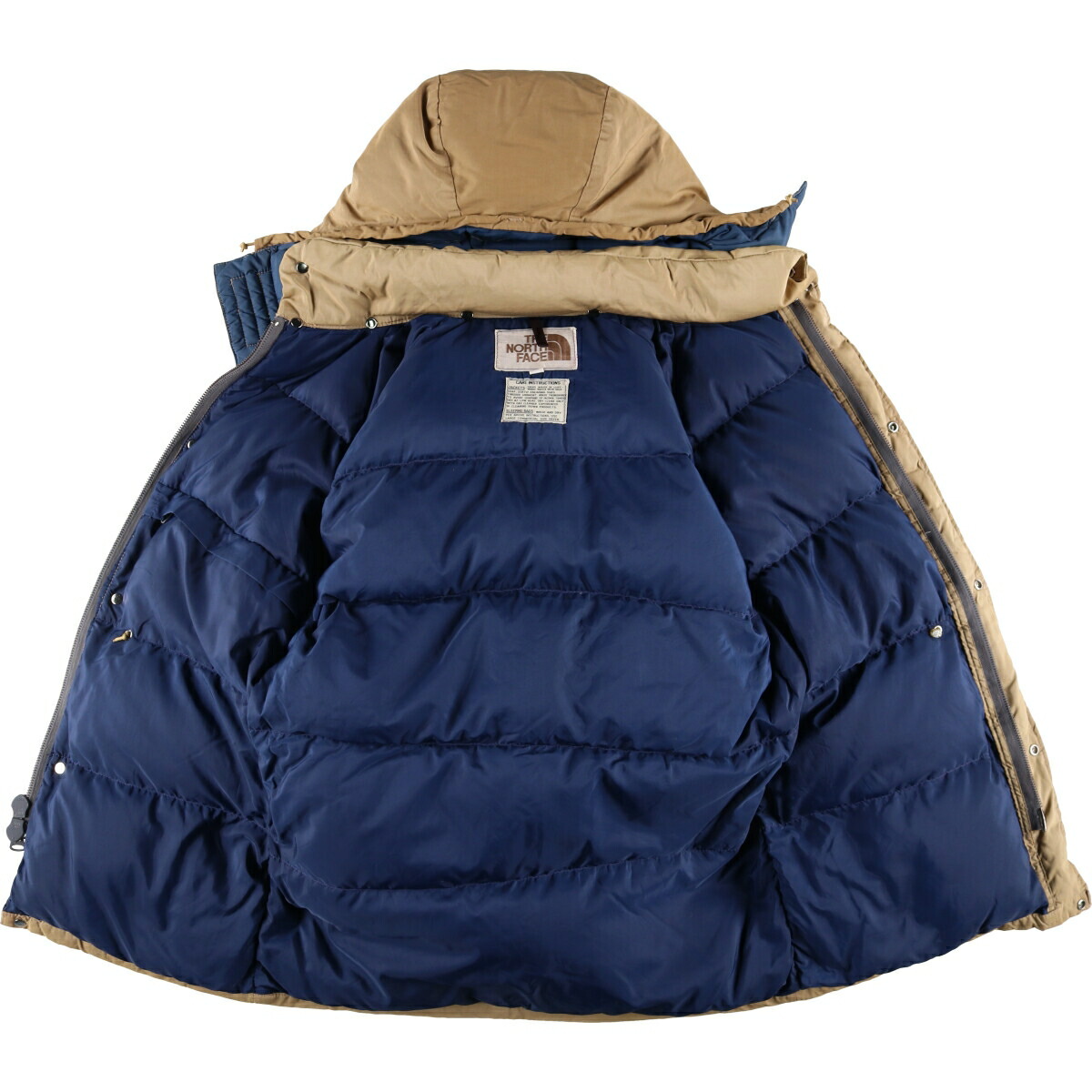 古着 70年代 ザノースフェイス THE NORTH FACE 茶タグ ダウン