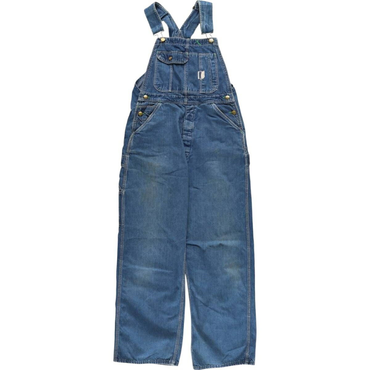 古着 70年代 ポインター Pointer デニムオーバーオール メンズw32相当