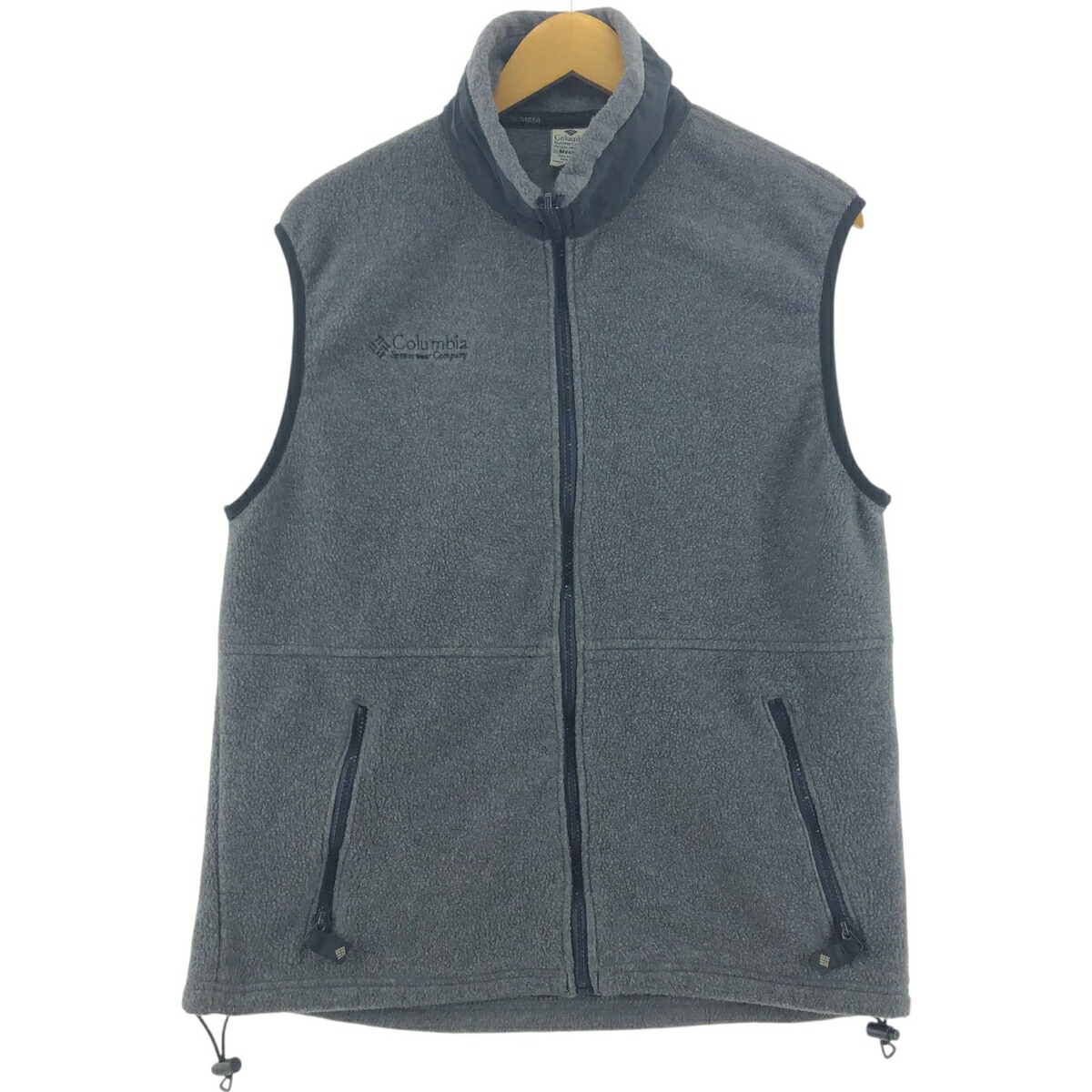 古着 90年代 コロンビア Columbia フリースベスト USA製 メンズM相当
