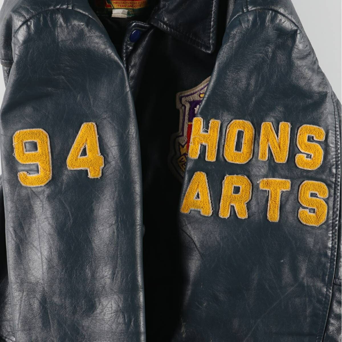 古着 80～90年代 EXPORT LEATHER GARMENTS LTD 襟付き オールレザー