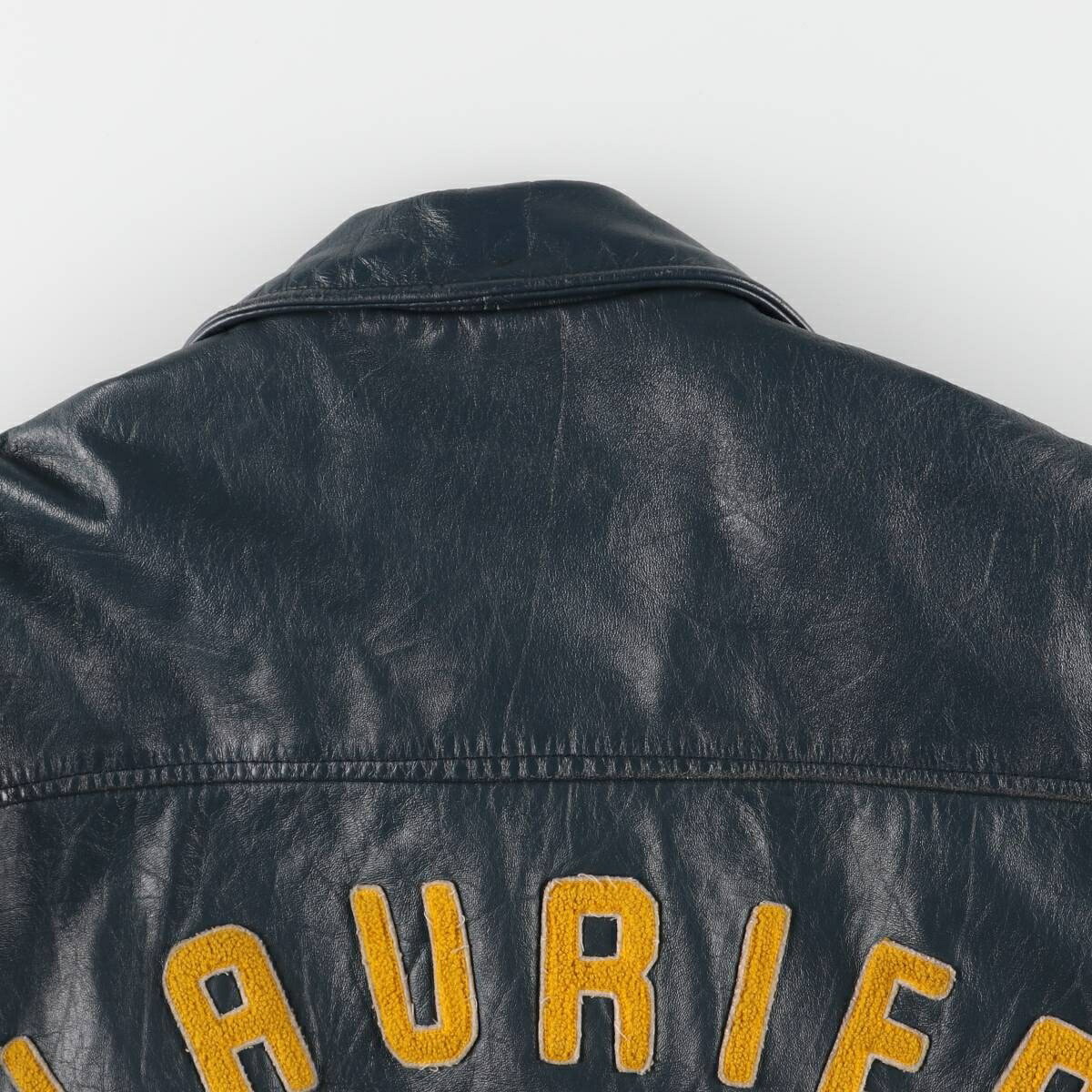 古着 80～90年代 EXPORT LEATHER GARMENTS LTD 襟付き オールレザー