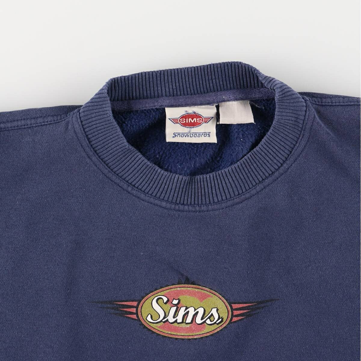 古着 90年代 SIMS SNOWBOARDS プリントスウェットシャツ トレーナー