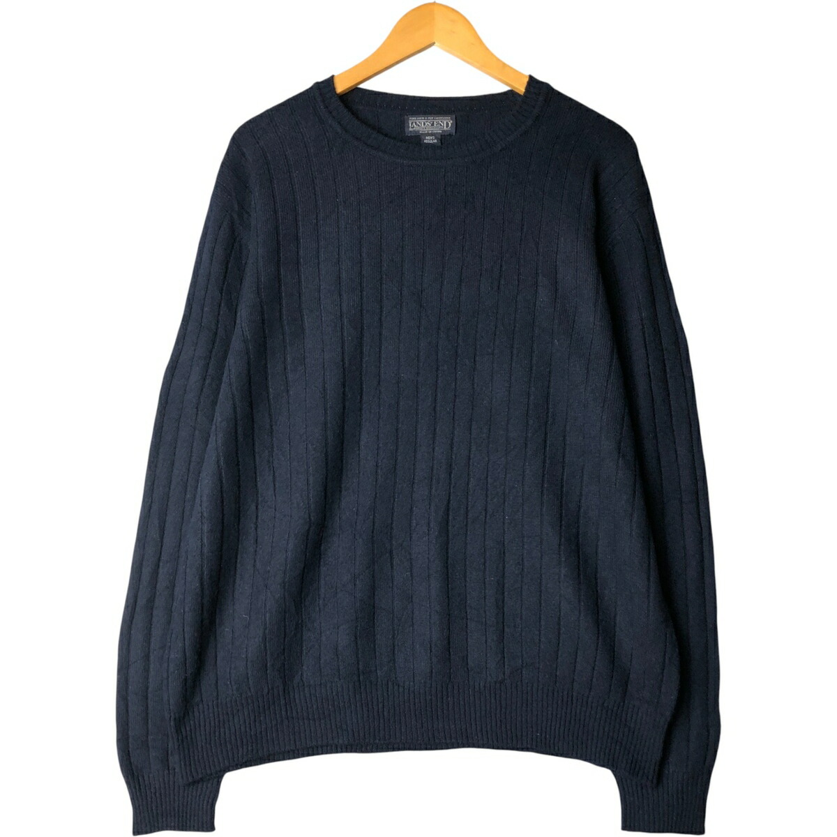 古着 90年代 ランズエンド LANDS END カシミアニットセーター メンズL