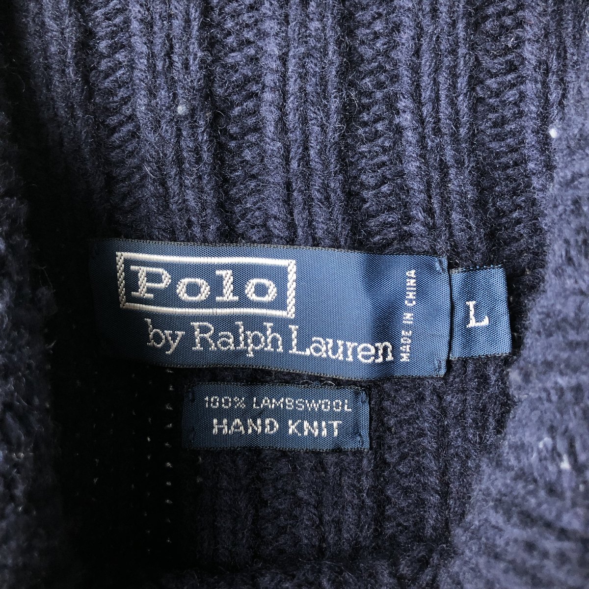 古着 ラルフローレン Ralph Lauren POLO by Ralph Lauren ケーブル編み