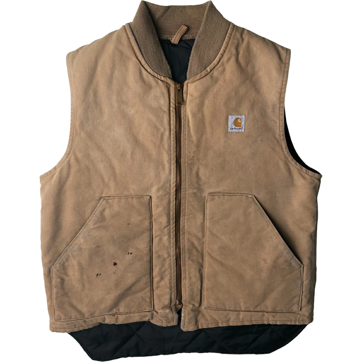 古着 90年代 カーハート Carhartt クラシックベスト 中綿入り ダック