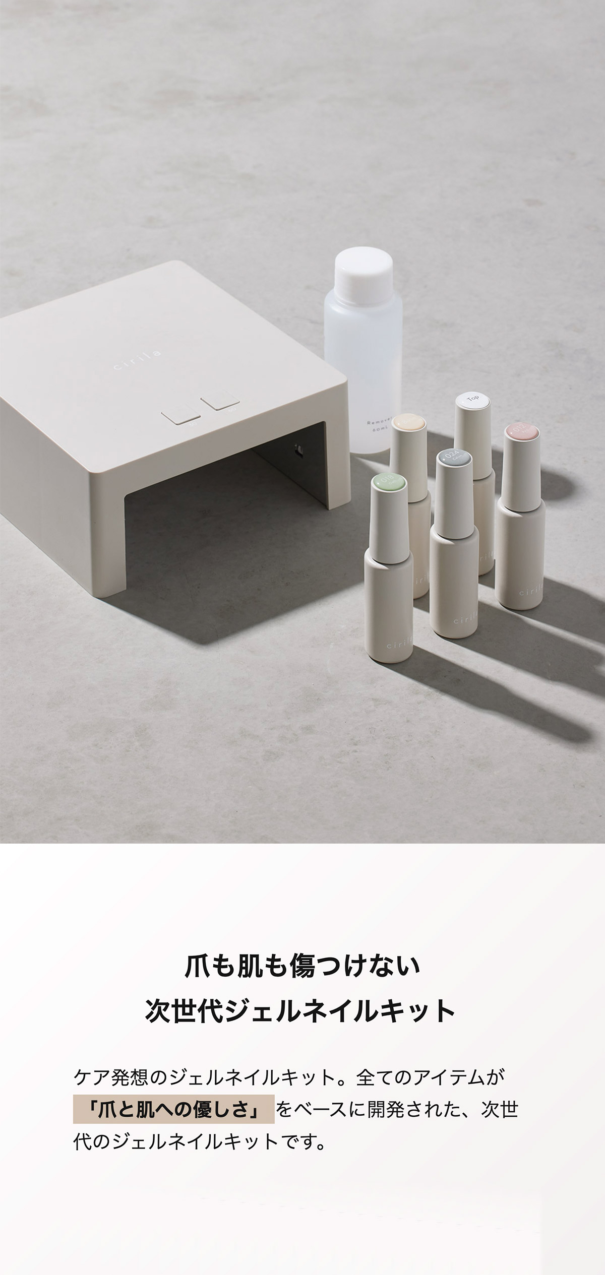 楽天市場】シリラ ジェルネイルキット ピールオフ +1カラー【選択