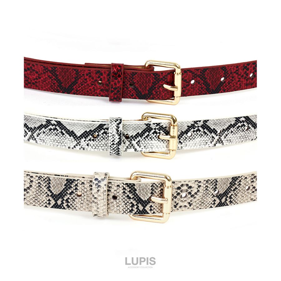 パイソン柄ベルト - ベルトを激安で通販販売 | プチプラアクセサリー