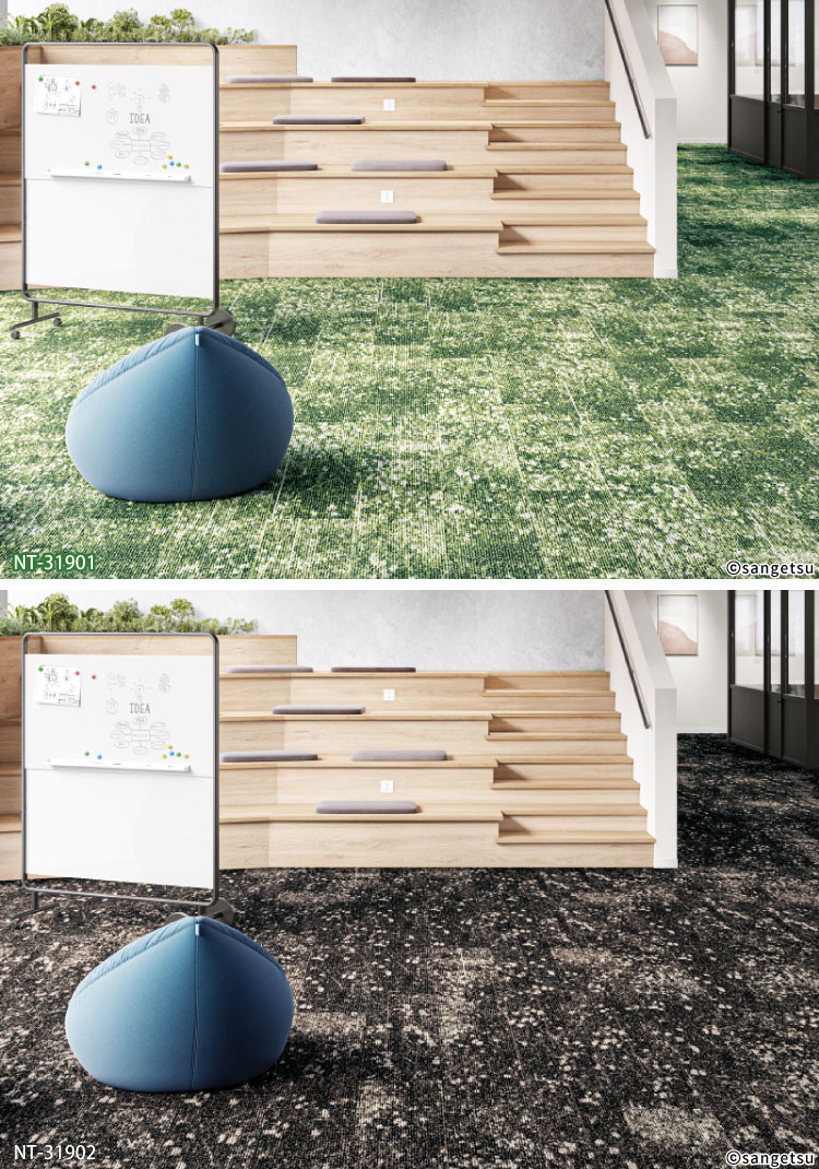 楽天市場】【各色10枚以上】サンゲツ タイルカーペット 25×100 長方形