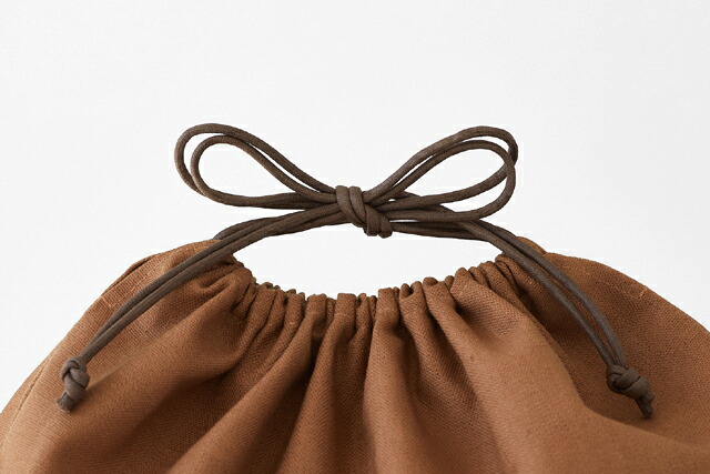 柿渋染巾着袋 (中サイズ)サイズ 幅約41cm 縦約42cm マチなしメール便