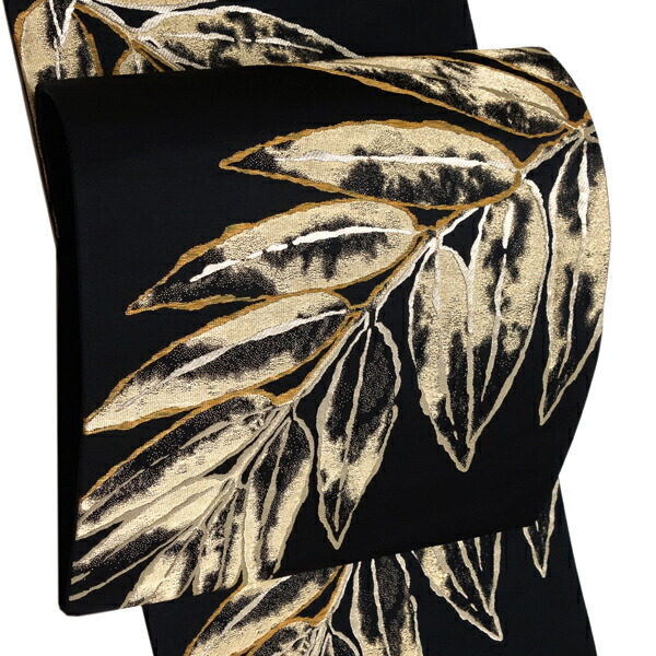 楽天市場】袋帯 黒 正絹 岡文織物 六文字屋半兵衛 仕立て付き お茶会