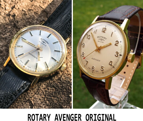 楽天市場】復刻ROTARY ロータリー Avenger アベンジャー クォーツ