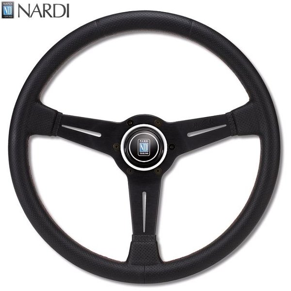 楽天市場】NARDI ナルディ N807 ブラック/レッドレザー&ブラック