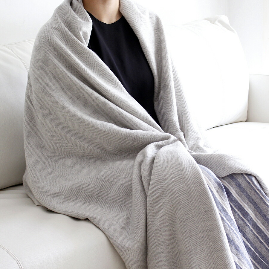 楽天市場】カシミア混ウールブランケット 265×140cm 大判サイズ ライト