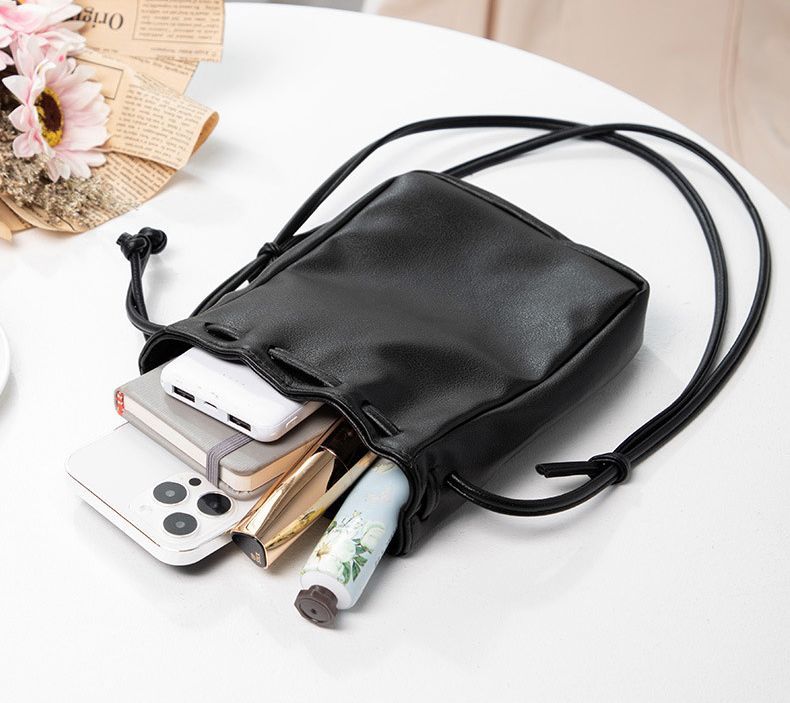 楽天市場】送料無料 ミニショルダーバッグ ポシェット 巾着型