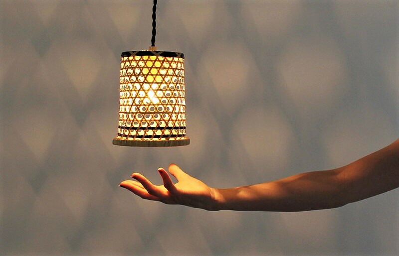 楽天市場】小林ミドリ竹籠店 竹籠ランプ 竹シェード 舞蛍(まいほたる