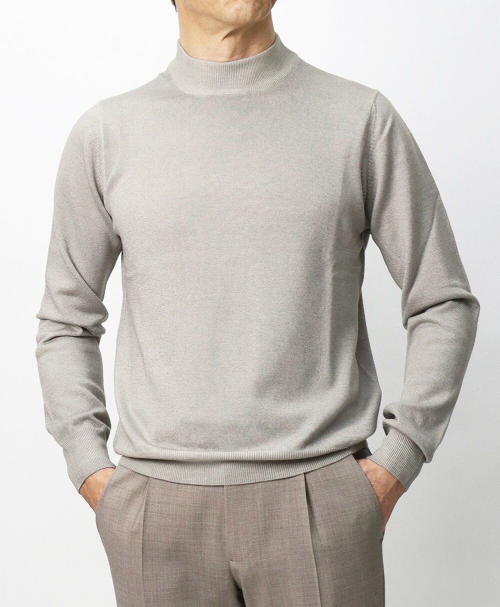 グランサッソ / GRANSASSO / モックネック ニット / 長袖 / 12G メリノ