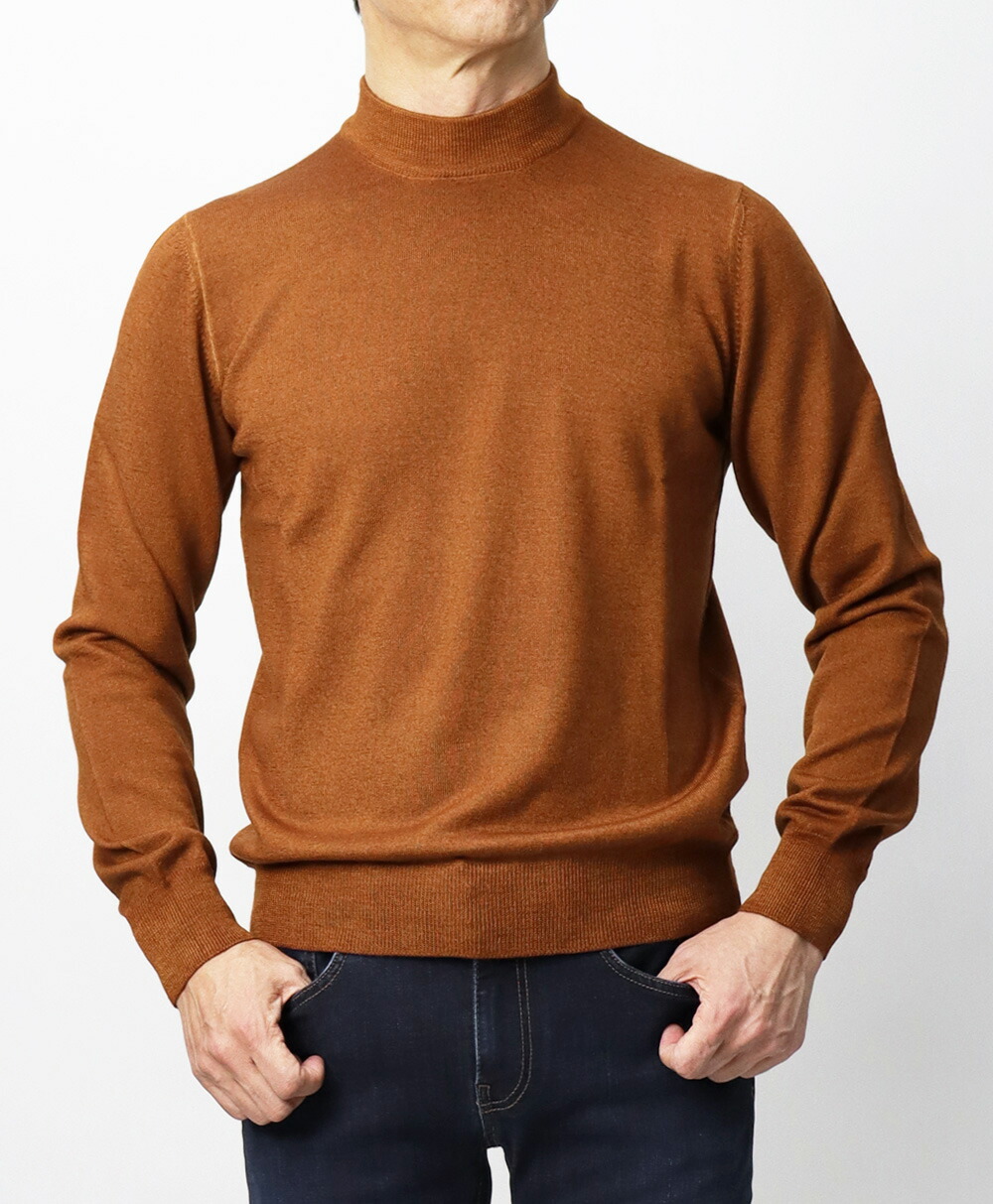 グランサッソ / GRANSASSO / モックネック ニット / 長袖 / 12G メリノ