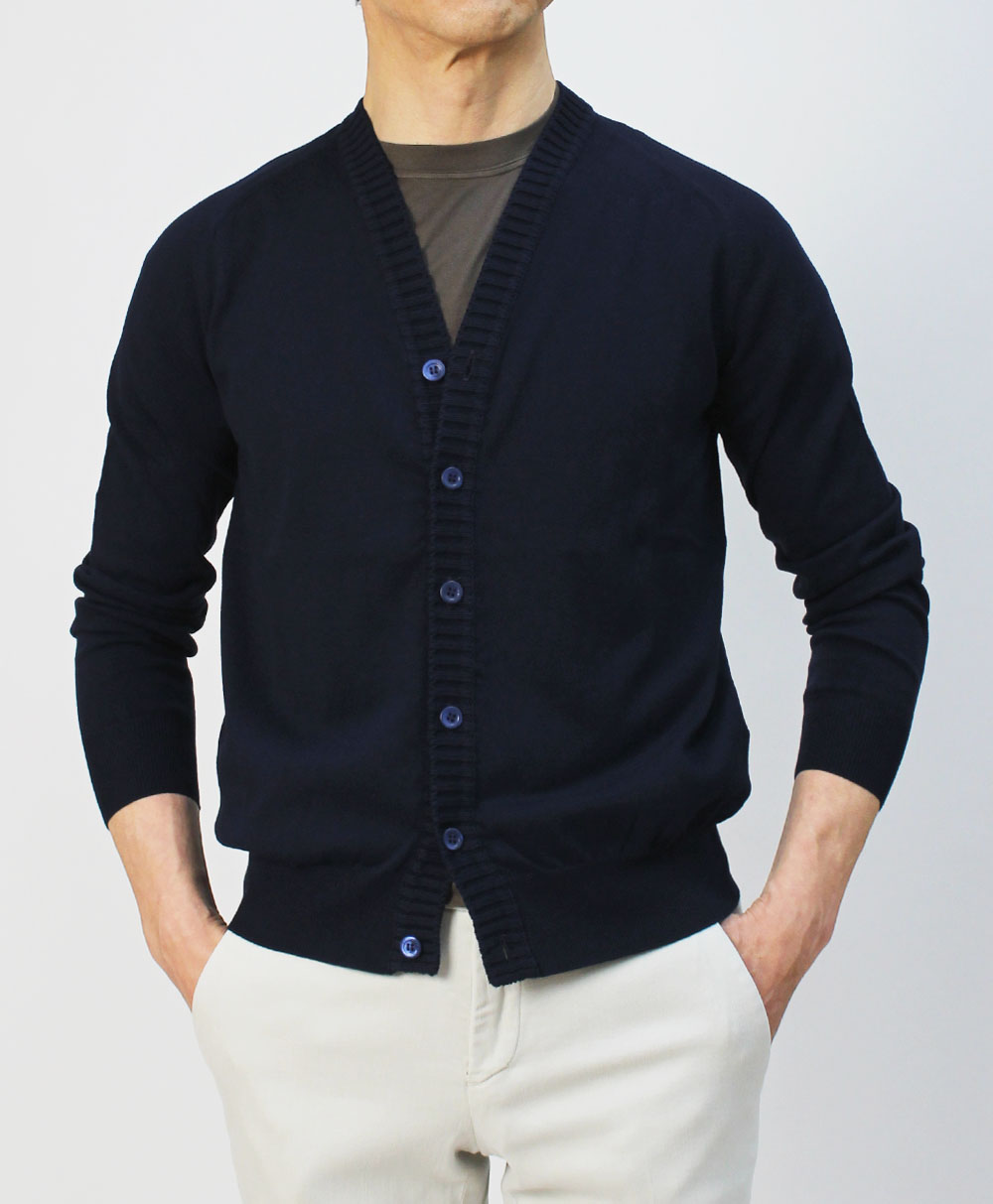 クルチアーニ / Cruciani / Vネック ニット カーディガン / コットン