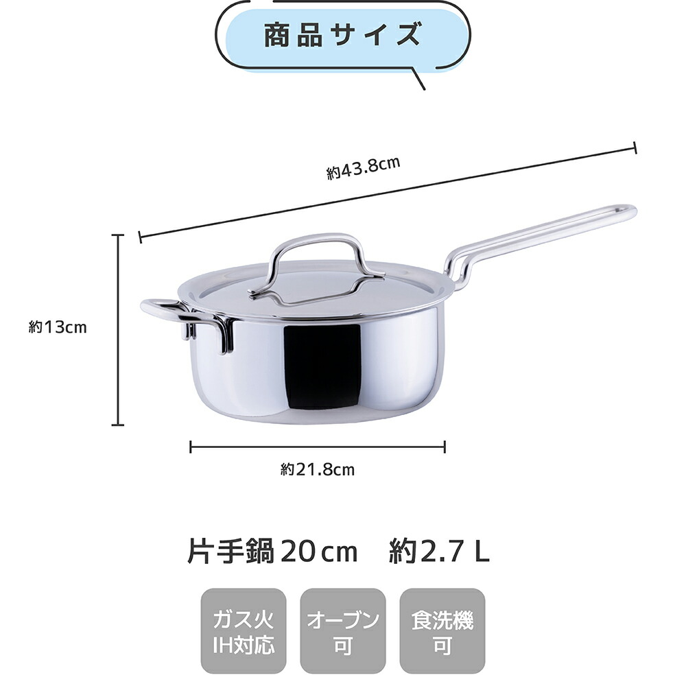 楽天市場】【正規品 正規代理店】ジオ プロダクト 片手鍋20cm (GEO-20N