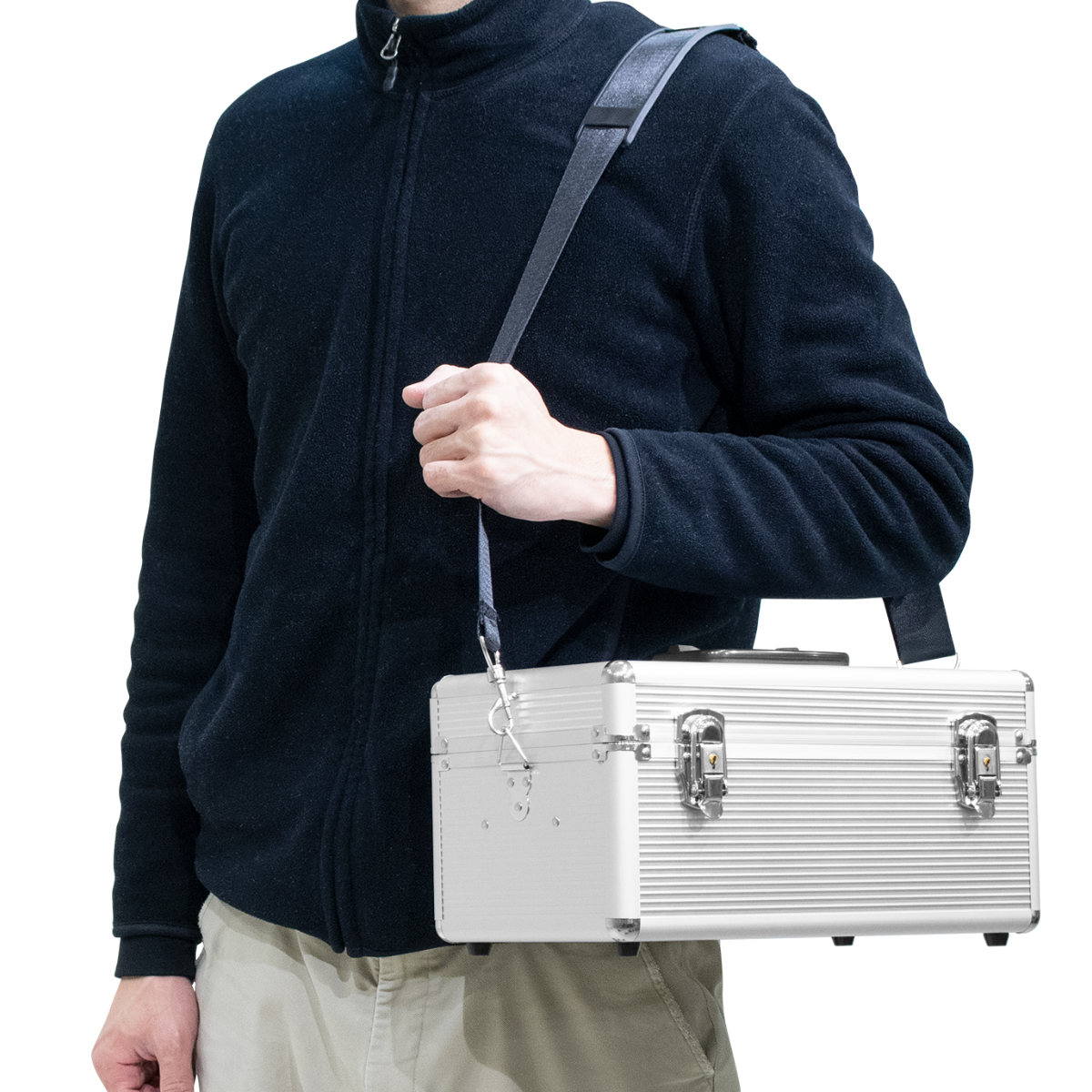 楽天市場】工具箱 アルミ ツールボックス トレー付き AL-B365