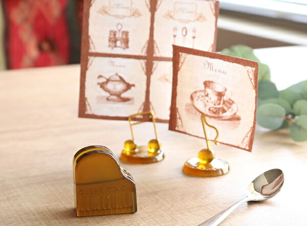 楽天市場】カードスタンド ピアノ メモクリップ メモホルダー