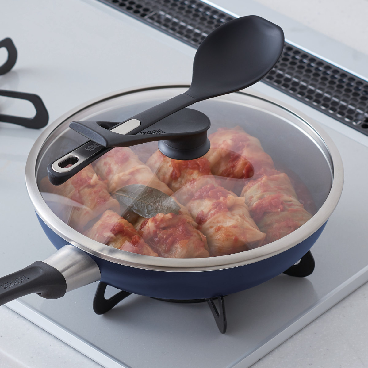 楽天市場】サーモス フライパン 蓋 28cm ガラス蓋 スタンド式